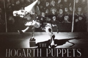 Muffin advertising the Hogarth Puppets